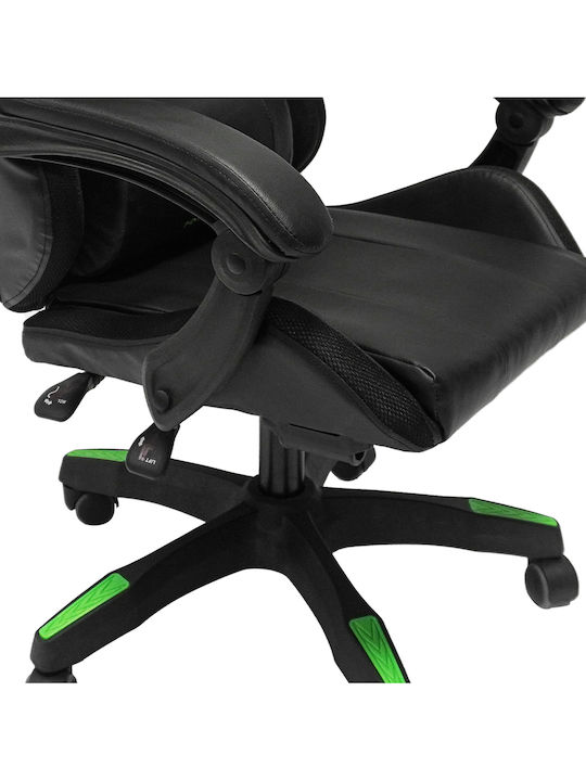 HomeMarkt Darren Καρέκλα Gaming Δερματίνης Μαύρη