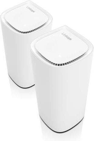 LinkSys Velop Pro 6E WiFi Mesh Network Access Point Wi‑Fi 6E Tri Band (2.4 & 5 & 6GHz) σε Διπλό Kit Λευκό