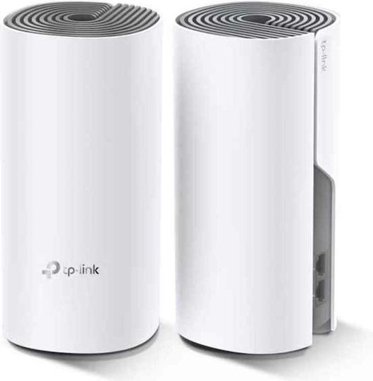 TP-LINK Deco E4 v4 WiFi Mesh Network Access Point Wi‑Fi 5 Dual Band (2.4 & 5GHz) σε Διπλό Kit