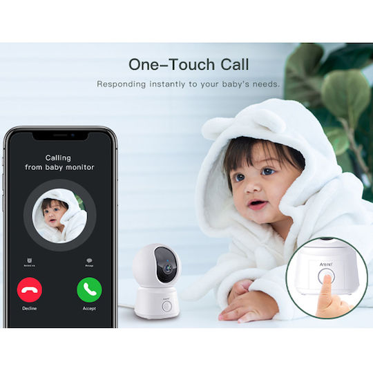 Arenti Ainanny Baby Monitor Camera & Audio with Two-way Communication