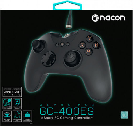 Nacon PCGC-400ES Gamepad Cu Fir Pentru PC Negru