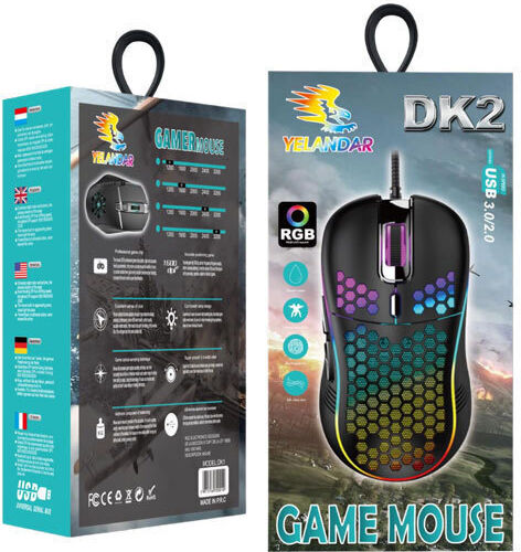 Yelandar DK2 RGB Gaming Ποντίκι Μαύρο