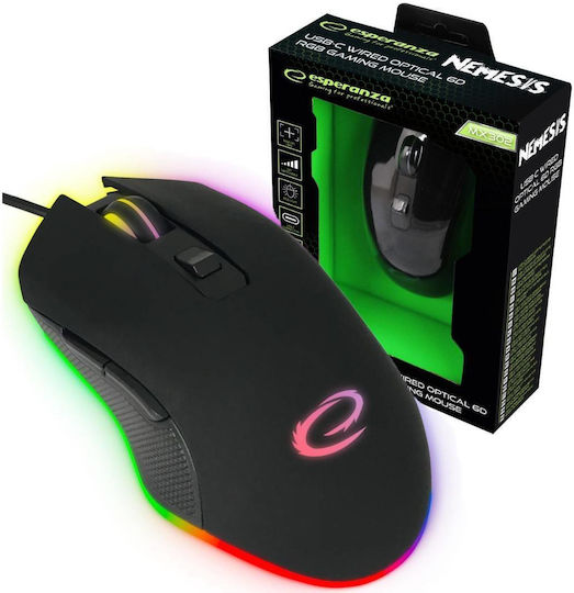 Esperanza MX302 Nemesis RGB Laser Gaming Mouse Negru