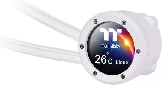 Thermaltake TH420 Ultra EX Snow Edition v2 Water Cooling AIO CPU with 3 140mm Fans and White ARGB Lighting