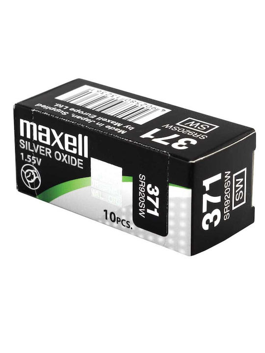 Maxell 371-370 Μπαταρία Silver Oxide Ρολογιών SR920SW 1.55V 1τμχ