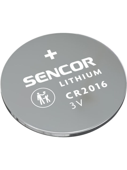 Sencor Μπαταρία Λιθίου Ρολογιών CR2016 1.55V 1τμχ