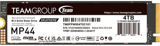 TeamGroup MP44Graphene SSD 4TB M.2 NVMe PCI Express 4.0