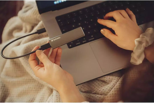 Verbatim Vx500 USB 3.1 / USB-C / USB 3.0 / USB 3.2 External M.2 SSD 1TB Silver