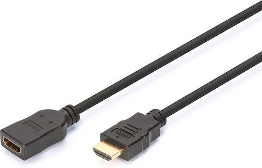 Digitus HDMI 1.4 High Speed 1080p 120Hz Cable HDMI Male - HDMI Female 2m Black