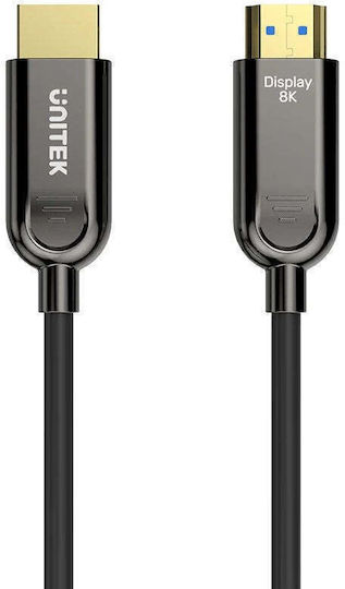Unitek HDMI 2.1 Ultra High Speed 48Gbps 4K 120Hz HDR VRR Cable HDMI Male - HDMI Male 15m Black