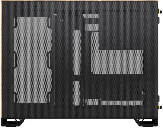 Corsair 2500X Gaming Micro Tower Κουτί Υπολογιστή με Πλαϊνό Παράθυρο Black/Walnut Wood
