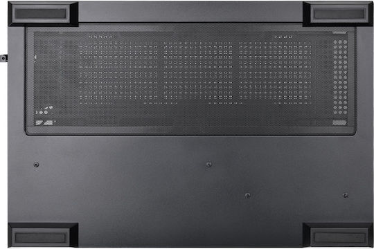 View 380 TG ARGB Gaming Midi Tower Computer Case with Side Window Black