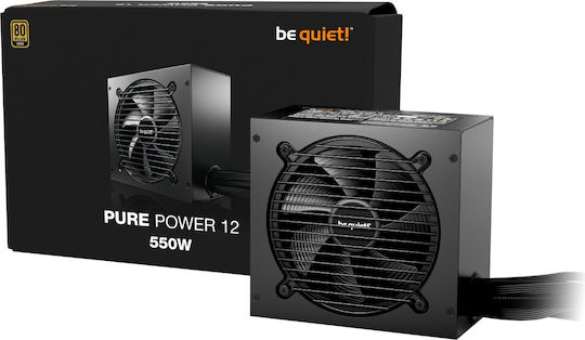 Be Quiet Pure Power 12 550W Black Computer Power Supply Full Wired 80 Plus Gold