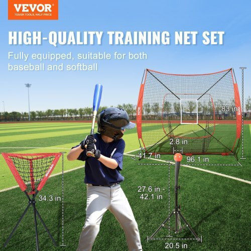 Vevor Baseball Training Net 7x7 Ft Portable Frame Accessories 77ycdpjxlw77g44gzv0