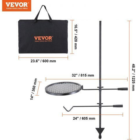 Vevor Μεταλλική Σχάρα Ψησίματος