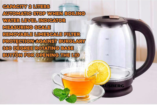 Hausberg Fierbător 1.8lt 1500W Maro