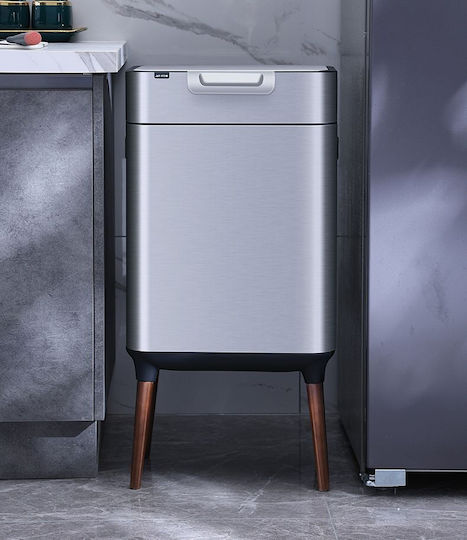 Delta Cleaning Inox Καλαθάκι Μπάνιου Ασημί