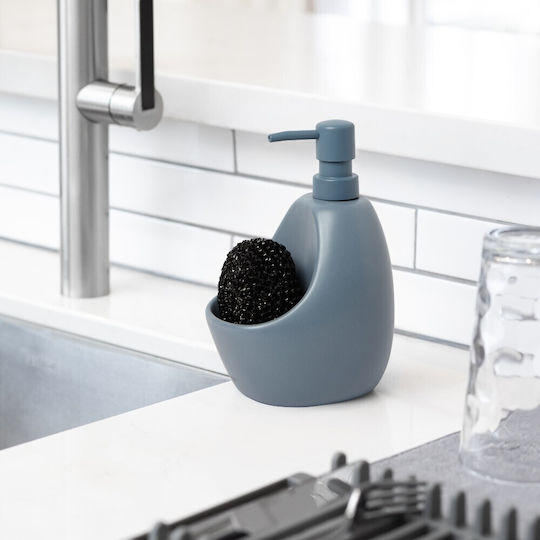 Umbra Dispenser Kitchen Plastic with Sponge Holder Blue 600ml