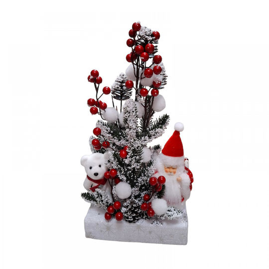 Dekorativer Weihnachtsmann Rot 35x20cm