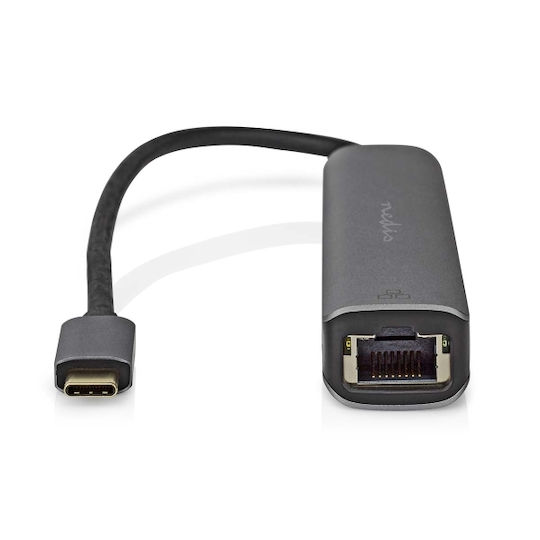 Nedis USB-A Docking Station with 4K PD Ethernet Gray (CCBW64210AT02)