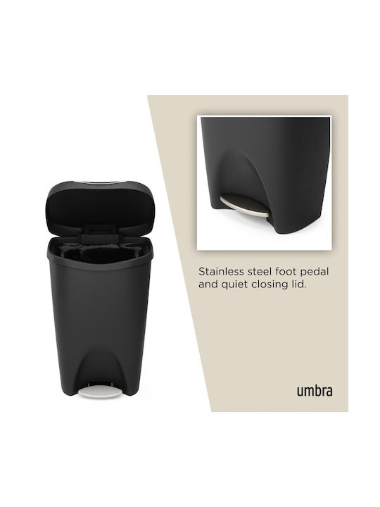 Umbra Waste Bin Waste Plastic Black 65x42x31cm 1pcs