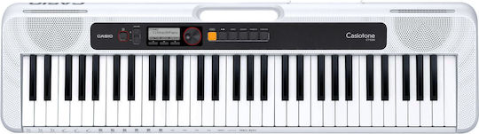 Casio Tastatur CT-S200 Deluxe Set mit 61 Tasten Standard Berührung mit Ständer, Kopfhörer, Hocker und Notenständer Weiß