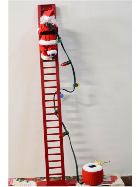 SP Souliotis Santa Claus in Ladder Red