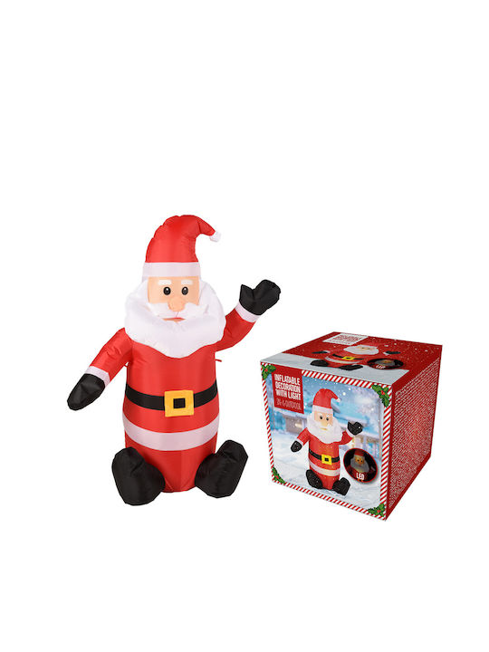 vidaXL Inflatable Illuminated Santa Claus Electric White