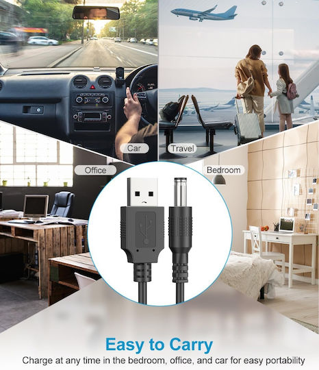 ATC USB 2.0 Cable USB-A male - DC Μαύρο 1m (06.005.0066)