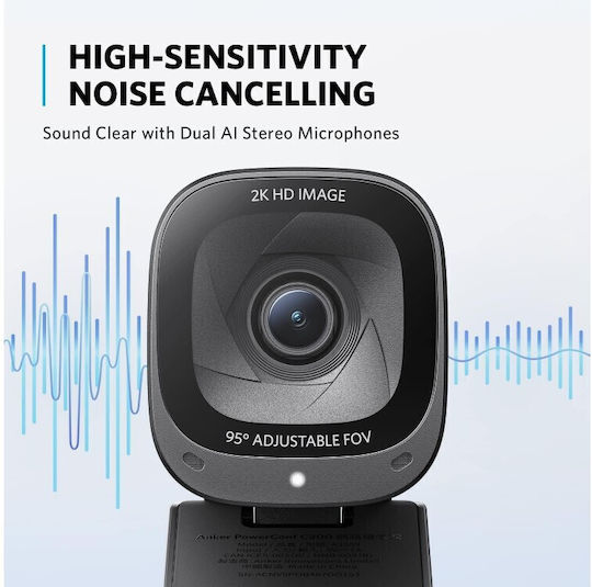 Anker C200 Web Camera 2K με Autofocus A3369