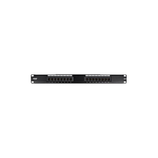 Trendnet Patch Panel für Rack 1U 19" 16 Ports cat6 Schwarz