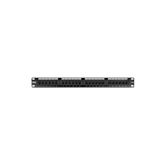 Trendnet Patch Panel Unshielded για Rack 1U 19" 24 Θυρών cat6 Μαύρο