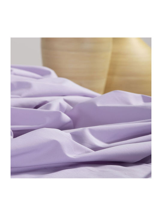 Nef-Nef Homeware Bettlaken Super-Doppel mit Gummiband 160x200+30cm. Basic Lavender