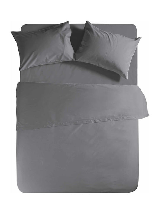 Nef-Nef Homeware Sheet Super-Double 240x270cm. Basic 011709 727 Dark Grey