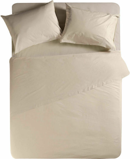 Nef-Nef Homeware King Size 180x200+35cm cu Elastic Basic Bej