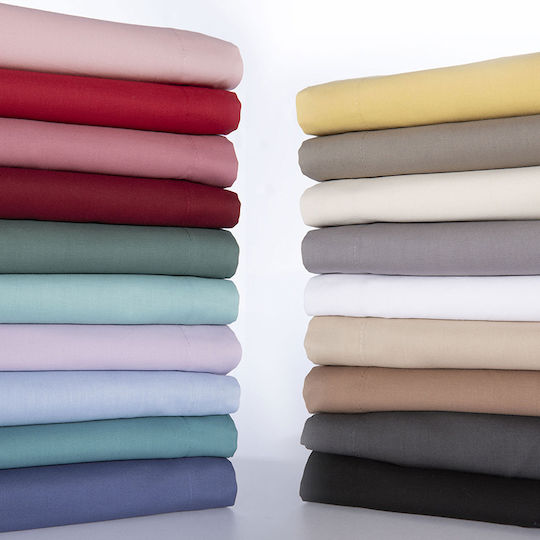Nef-Nef Homeware Cearșaf King Size cu Elastic 180x200+35cm. Alb