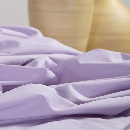 Nef-Nef Homeware Cearșaf Single cu Elastic 100x200+30cm. Basic 1159 Lavender