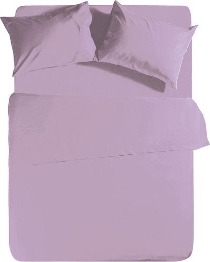 Nef-Nef Homeware Basic Μονό 100x200+30εκ. με Λάστιχο 1159 Lavender Nef-Nef Homeware Basic Μονό 100x200+30εκ. με Λάστιχο 1159 Lavender