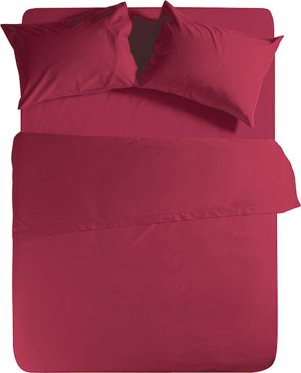 Nef-Nef Homeware für Einzelbett 170x270cm Basic 970 Bordo
