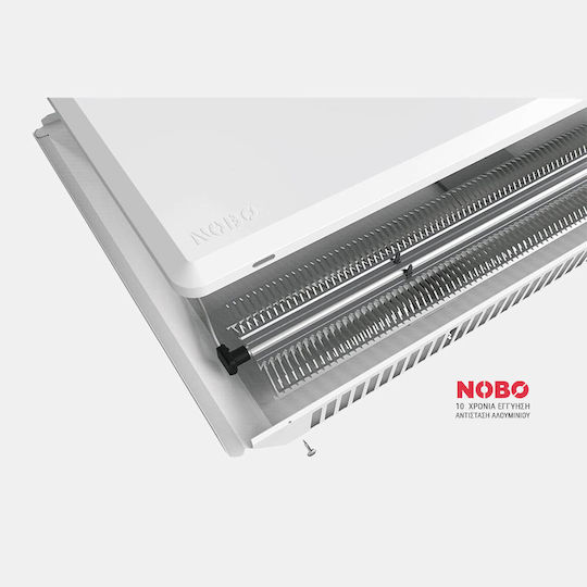 Nobo Convector Heater Wall 1000W with Electronic Thermostat and WiFi 72.5x40cm White