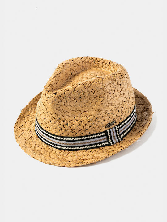 Interhat Wicker Women's Fedora Hat Brown