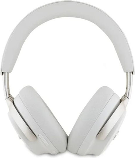 Guess Script Logo Wireless / Wired Over Ear Headphones with 32 hours of Operation White GUBHC22PSFCSME