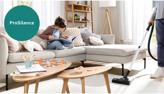 Bosch BGL41SIL1H Ηλεκτρική Σκούπα 700W με Σακούλα 4lt Λευκή