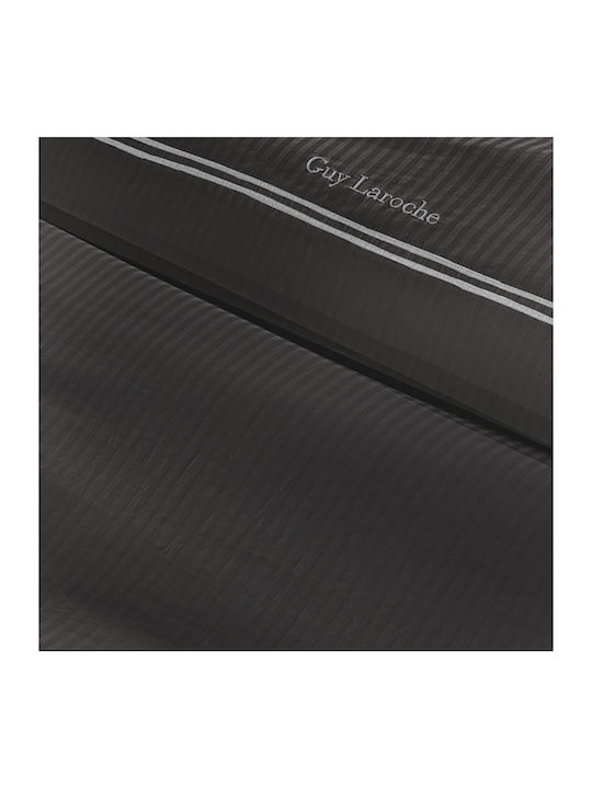Guy Laroche Nice Σετ Σεντόνια King Size 270x280εκ. Anthracite/silver (4τμχ)