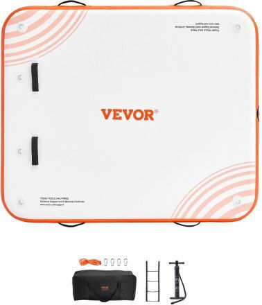 Vevor Inflatable Sea Mattress For 2 People White 182.88x152.4cm