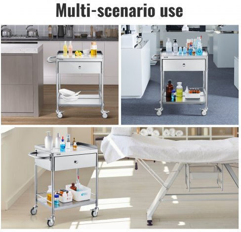 Vevor Medical Table on Wheels Nursing SYSSTCSB20124D3E4V0
