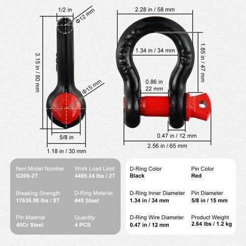 Vevor Puller Set for Screws 4pcs