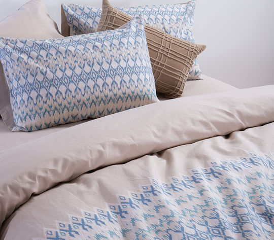 Nef-Nef Homeware Сет Чаршафи Двойни 200x270см. Avion Бежов 4бр