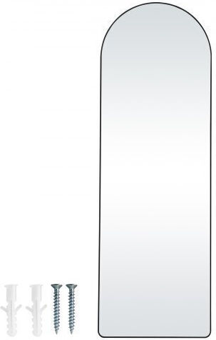 Vevor Gewölbter Boden- oder Standspiegel mit Schwarzem Aluminium Rahmen 165,1x55,9cm