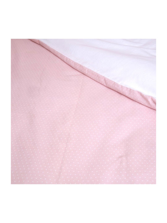 Viopros Kids Sheets Set Single Cotton White 160x265cm 3 Pieces